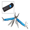 Blue Mini Metal Multi Tool w/ Belt Pouch